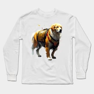 Loyal Protector - Golden Retriever in Samurai Armor Long Sleeve T-Shirt